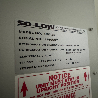 So-Low -80C Ultra Low Temp Freezer image 1
